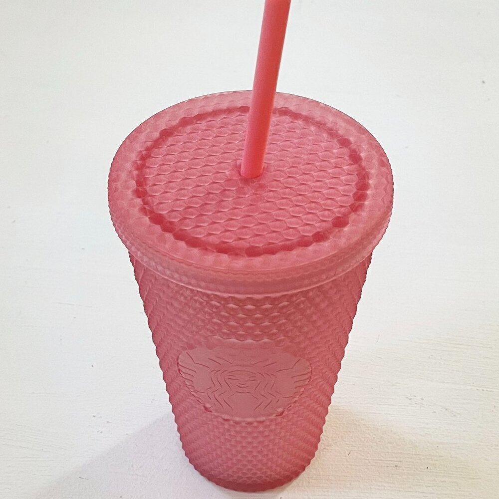 new! Starbucks Studded Tumbler Pink Lemonade Jelly 16 Oz Grande 2022